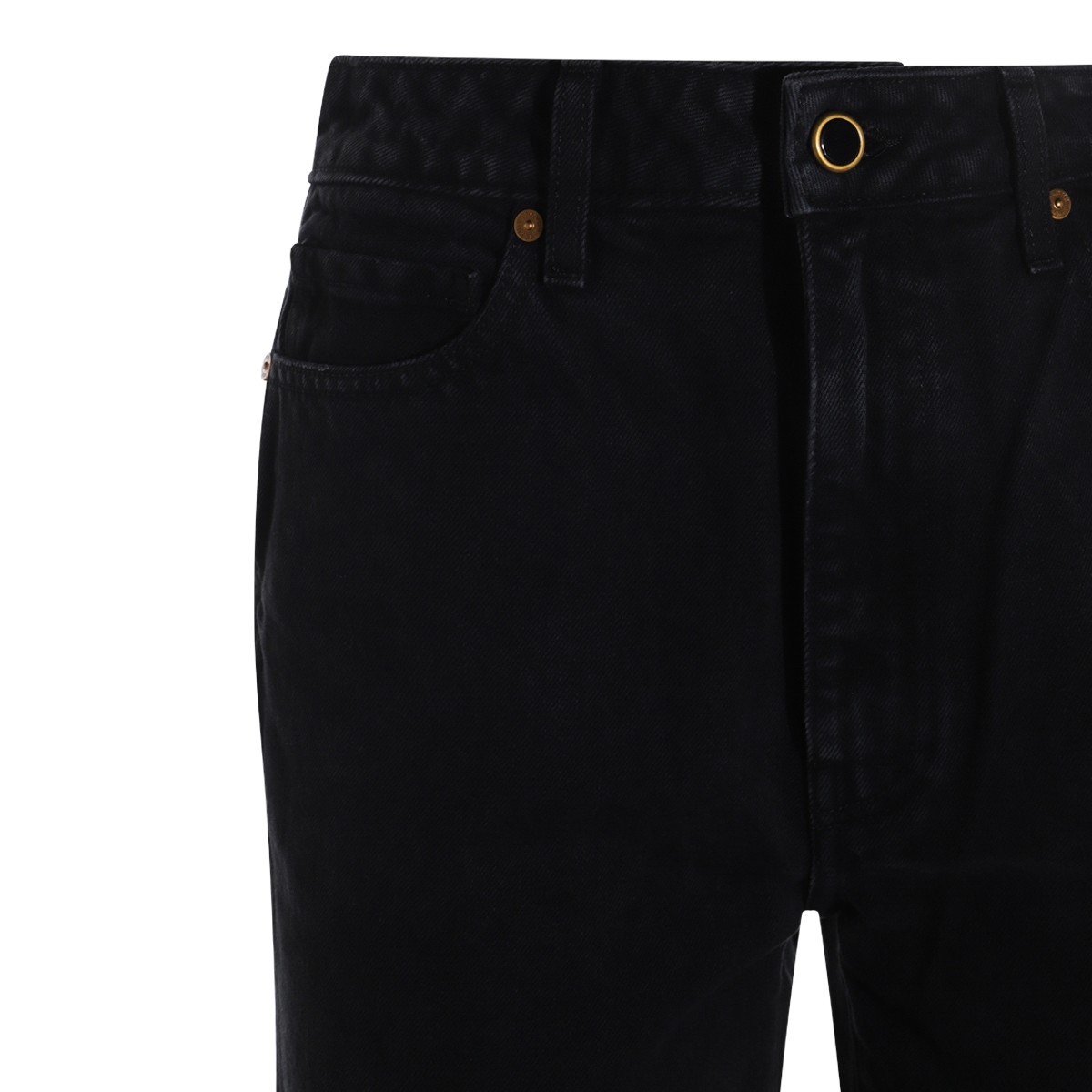 BLACK COTTON DENIM JEANS