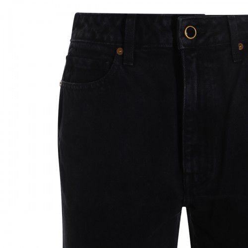 BLACK COTTON DENIM JEANS