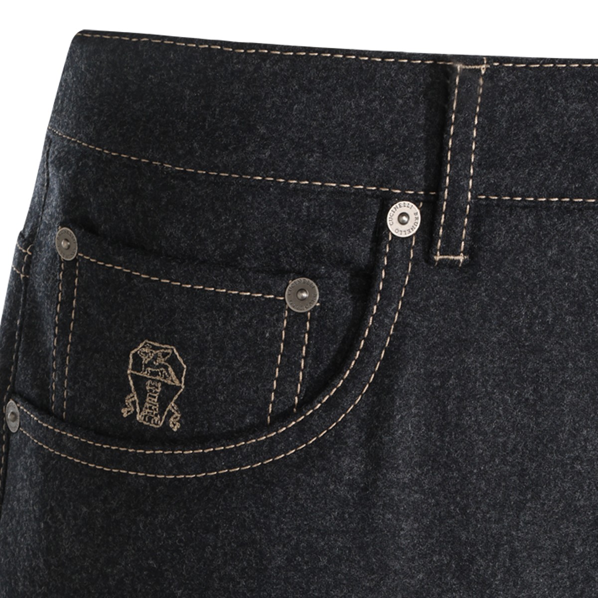 DARK GREY WOOL PANT