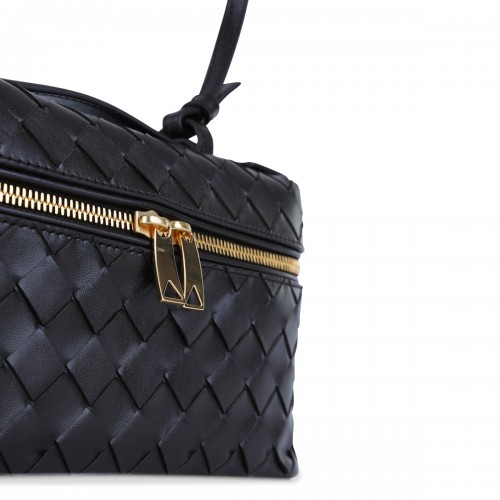 DARK BROWN LEATHER BANG BANG TOP HANDLE BAG