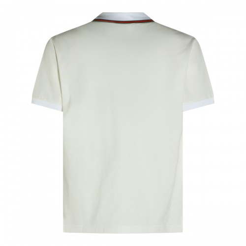 WHITE COTTON POLO SHIRT