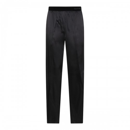 BLACK SILK PANT