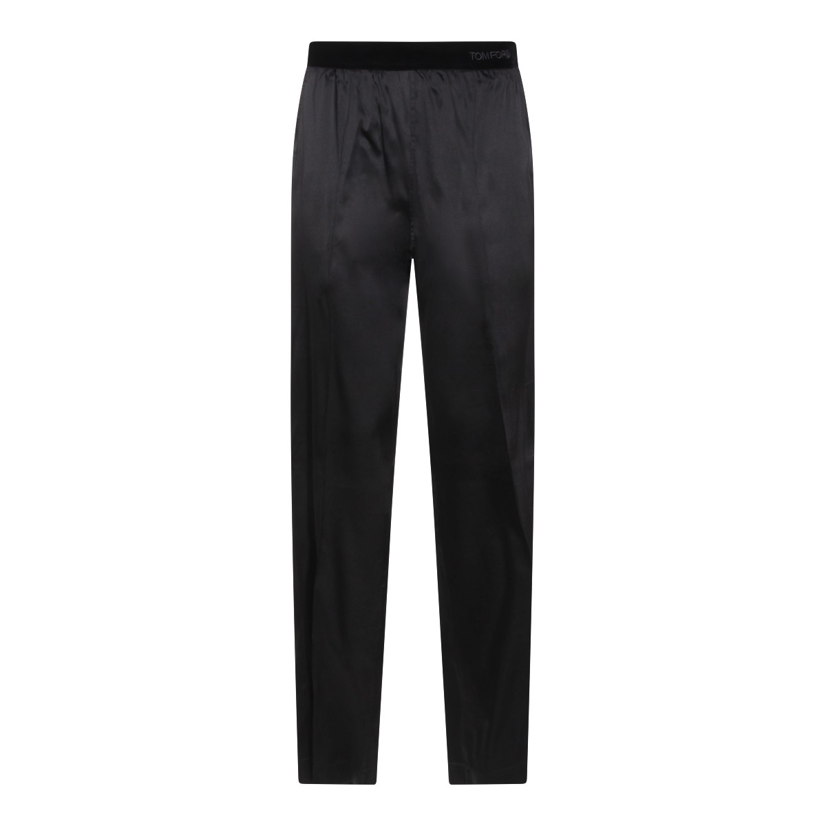 BLACK SILK PANT