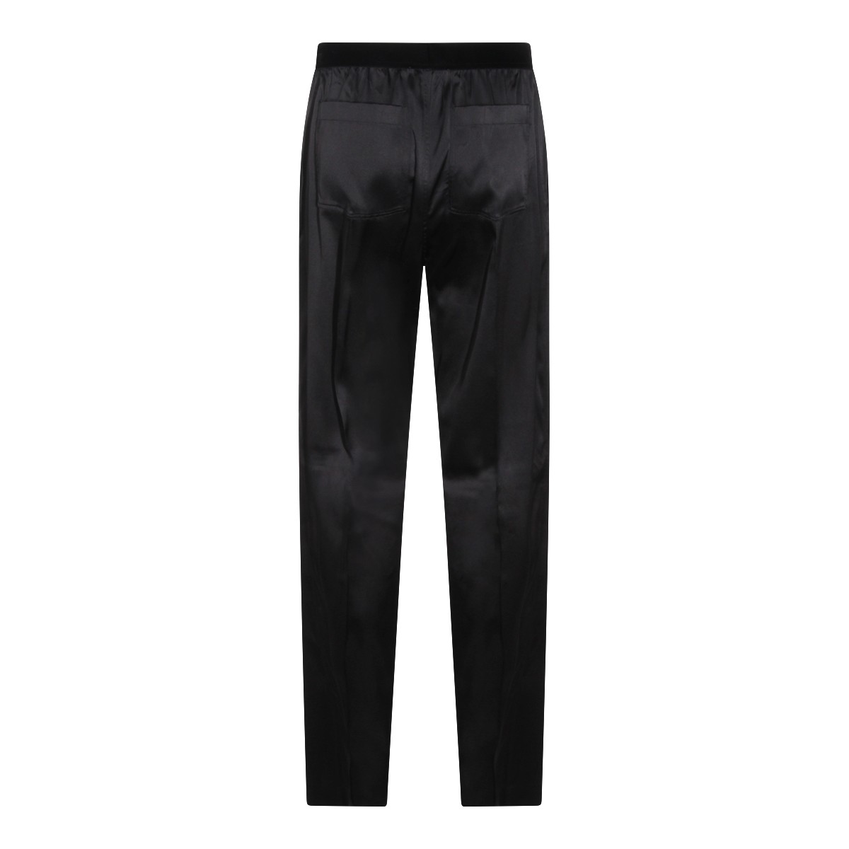 BLACK SILK PANT