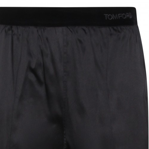 BLACK SILK PANT