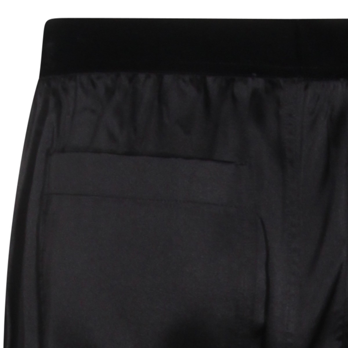 BLACK SILK PANT
