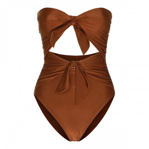 BROWN SWIMSUIT