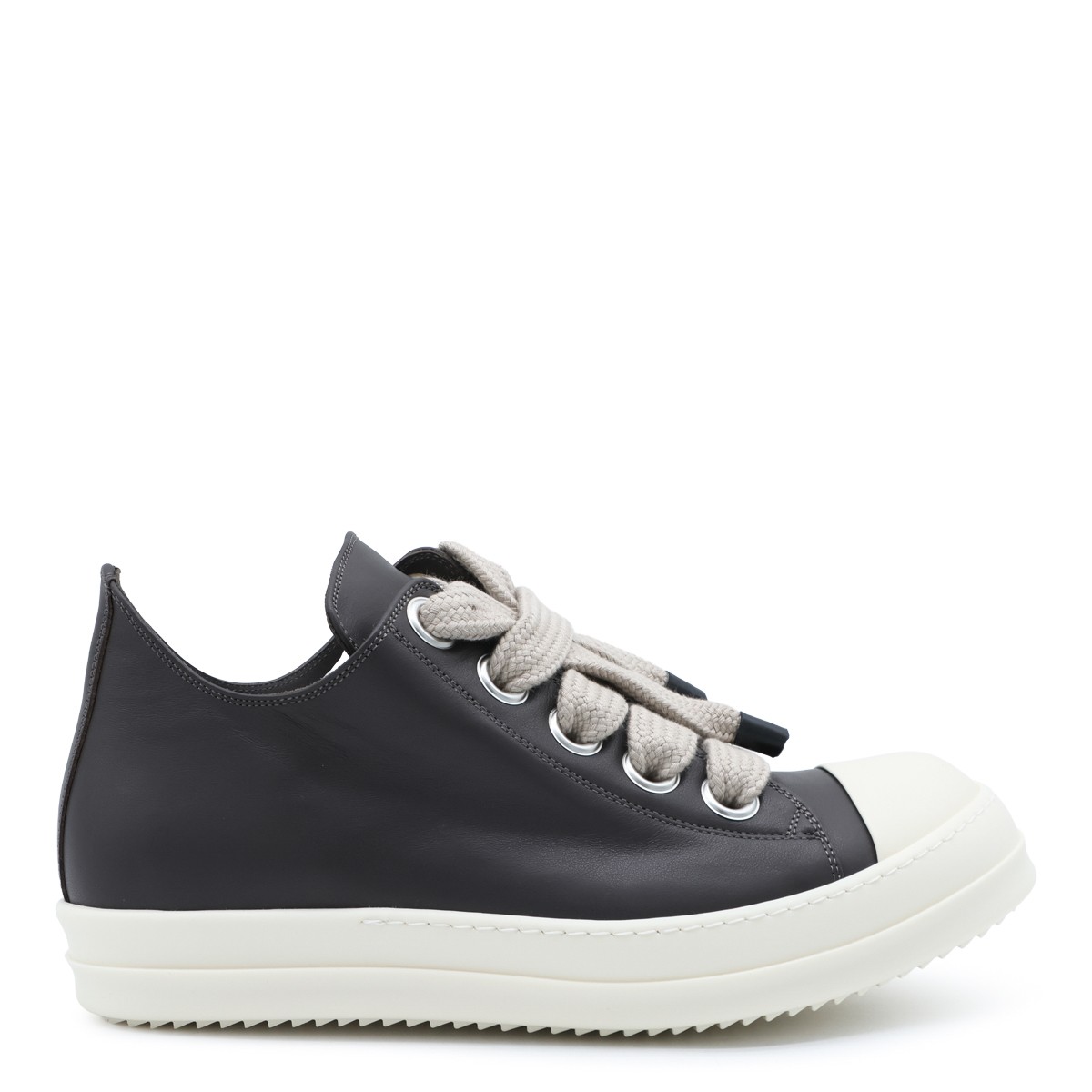 BLACK AND WHITE LEATHER JUMBOLACE...