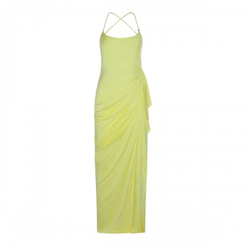 YELLOW VISCOSE DRESS