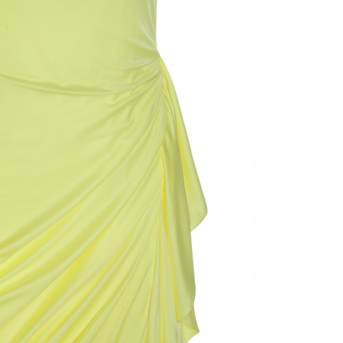 YELLOW VISCOSE DRESS