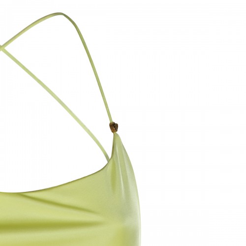 YELLOW VISCOSE DRESS