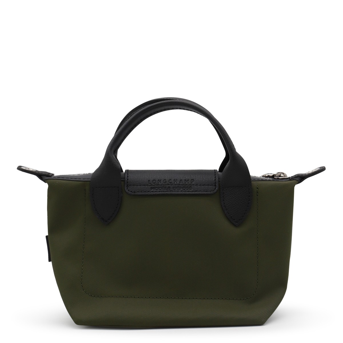 GREEN LEATHER LE PLIAGE XTRA XS TOTE