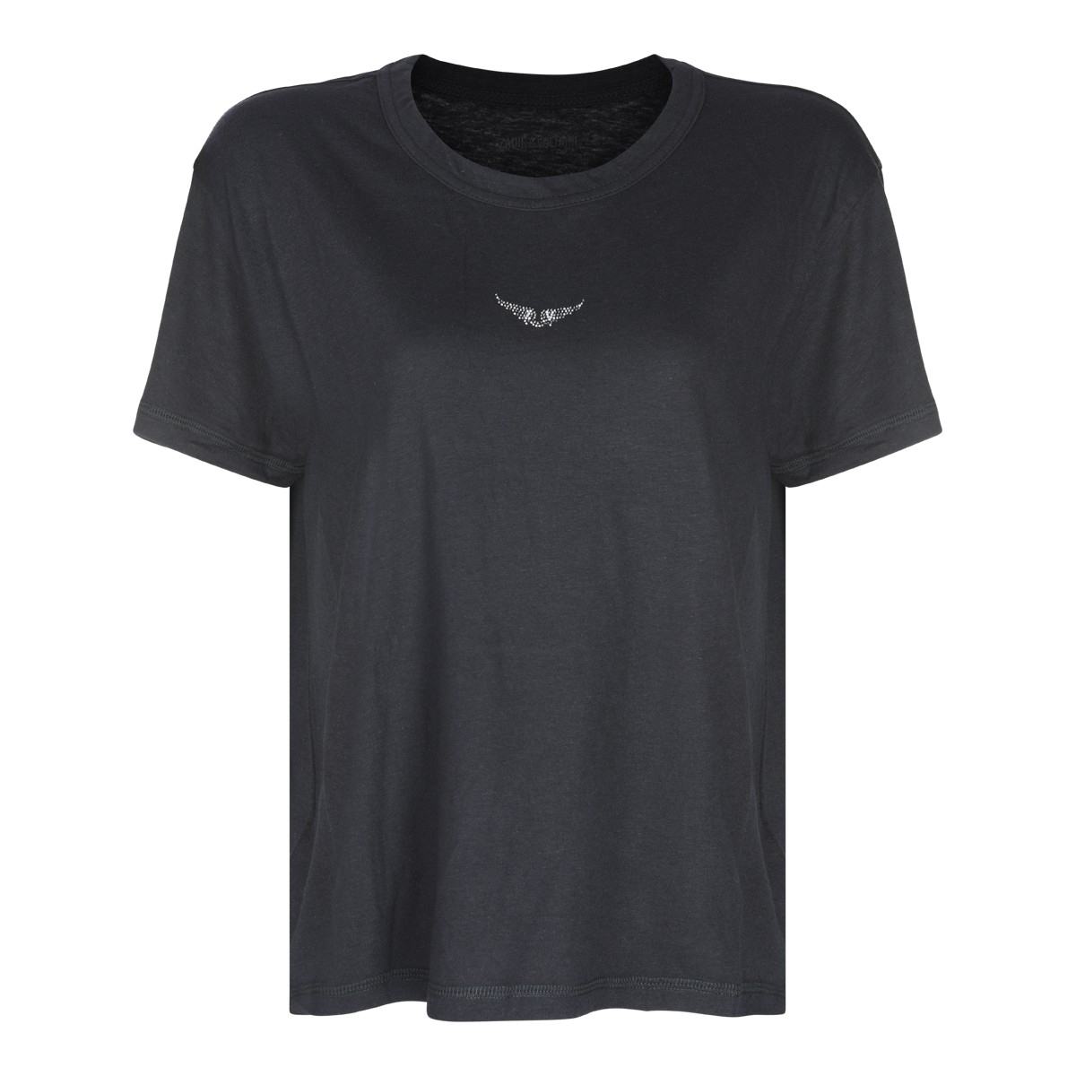 BLACK COTTON T-SHIRT
