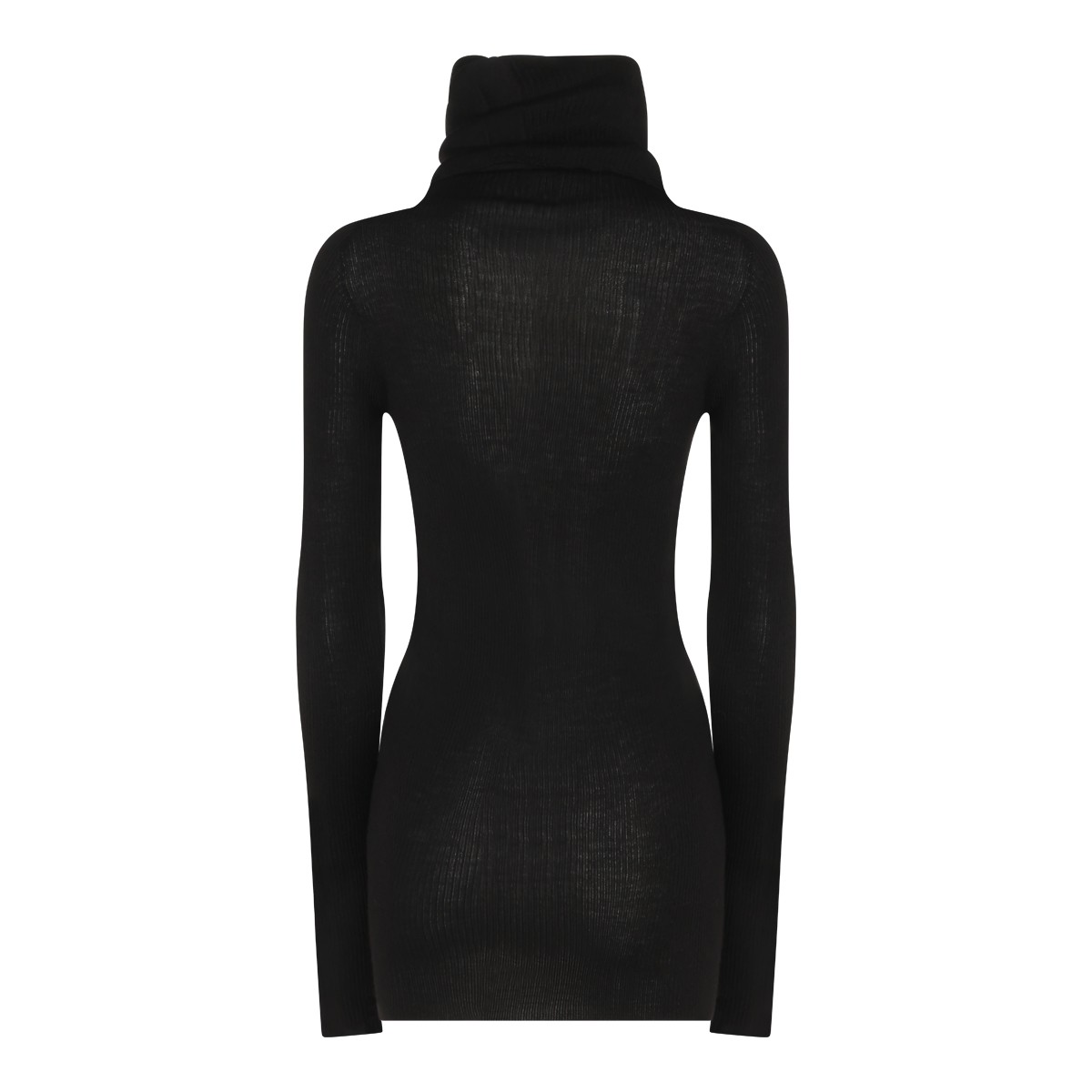 BLACK WOOL KNITWEAR