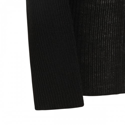 BLACK WOOL KNITWEAR