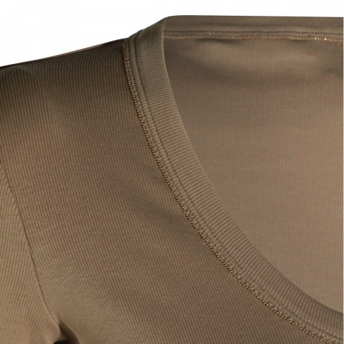 BEIGE COTTON T-SHIRT