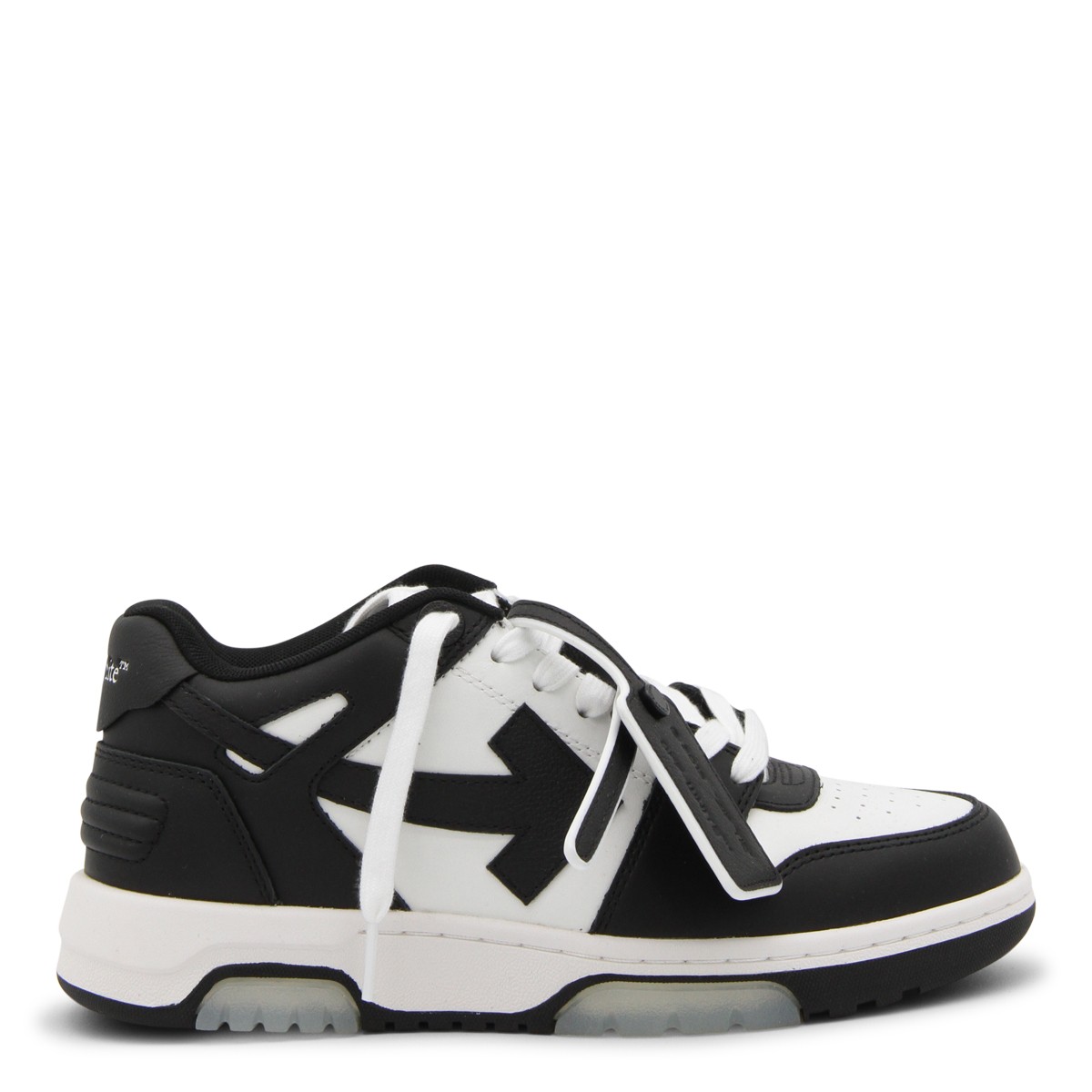 BLACK AND WHITE LEATHER OUT OF OFFICE...