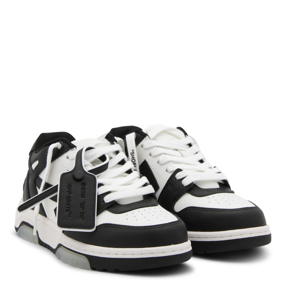 BLACK AND WHITE LEATHER OUT OF OFFICE...