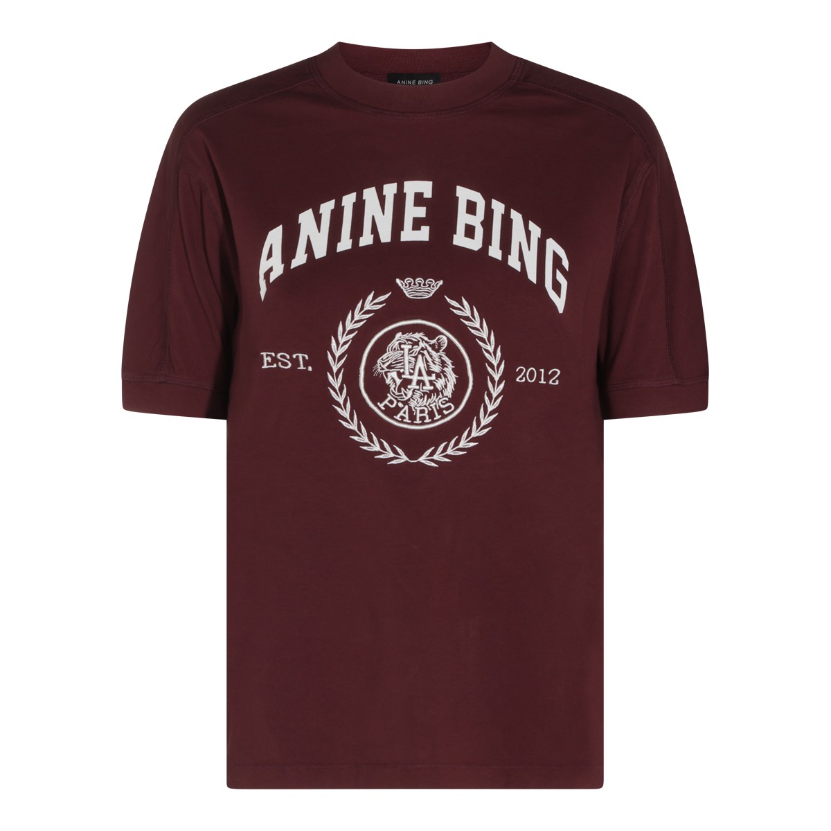 BURGUNDY COTTON JAYLIN T-SHIRT