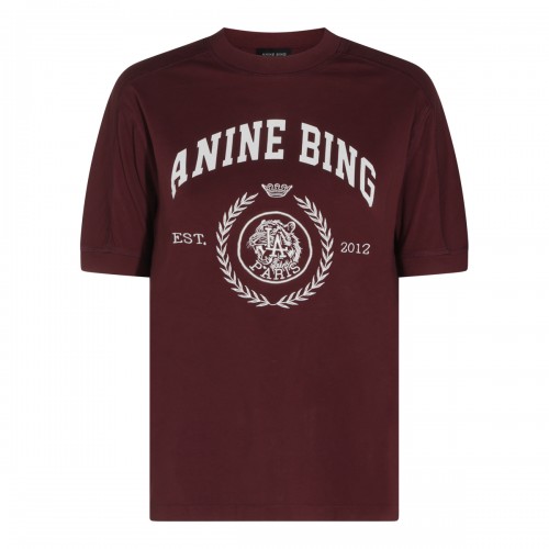 BURGUNDY COTTON JAYLIN T-SHIRT
