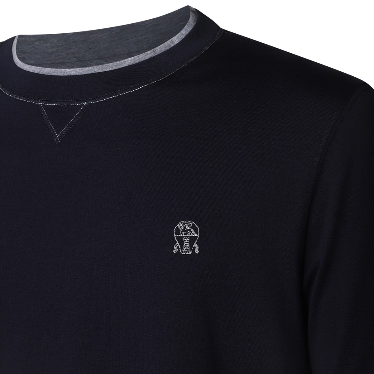 NAVY COTTON T-SHIRT