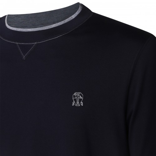 NAVY COTTON T-SHIRT