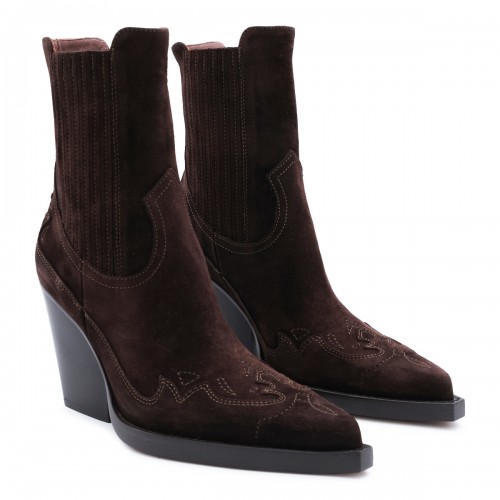 CHOCOLATE SUEDE DALLAS BOOTS 2