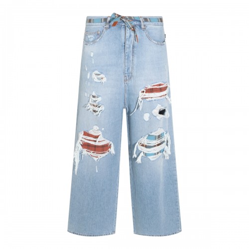 LIGHT BLUE COTTON JEANS