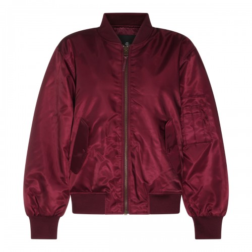 BURGUNDY LEON CASUAL JACKET