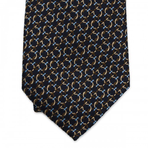 NAVY SILK TIE 2