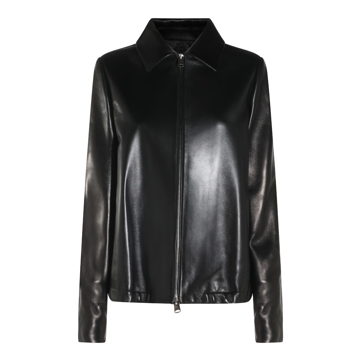 BLACK LEATHER JACKSON JACKET