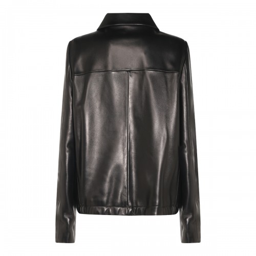 BLACK LEATHER JACKSON JACKET