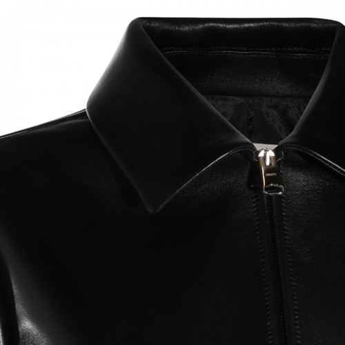 BLACK LEATHER JACKSON JACKET
