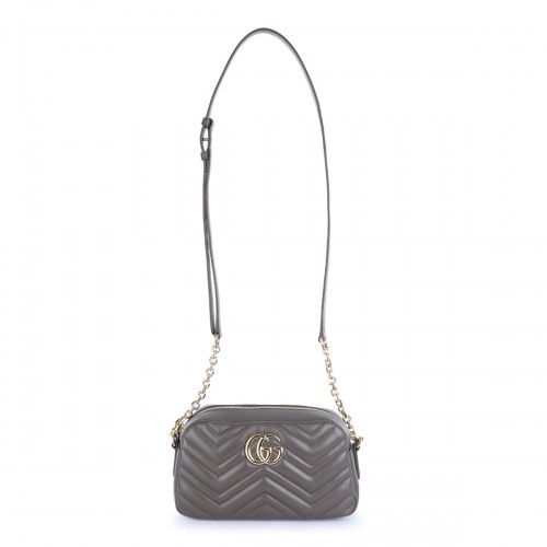 GREY LEATHER GG MARMONT...