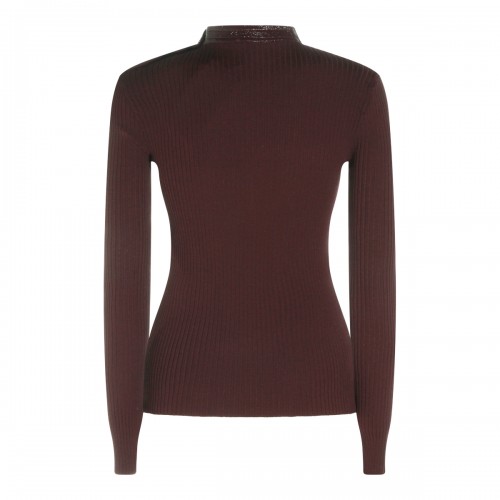 BURGUNDY VISCOSE KNITWEAR 2