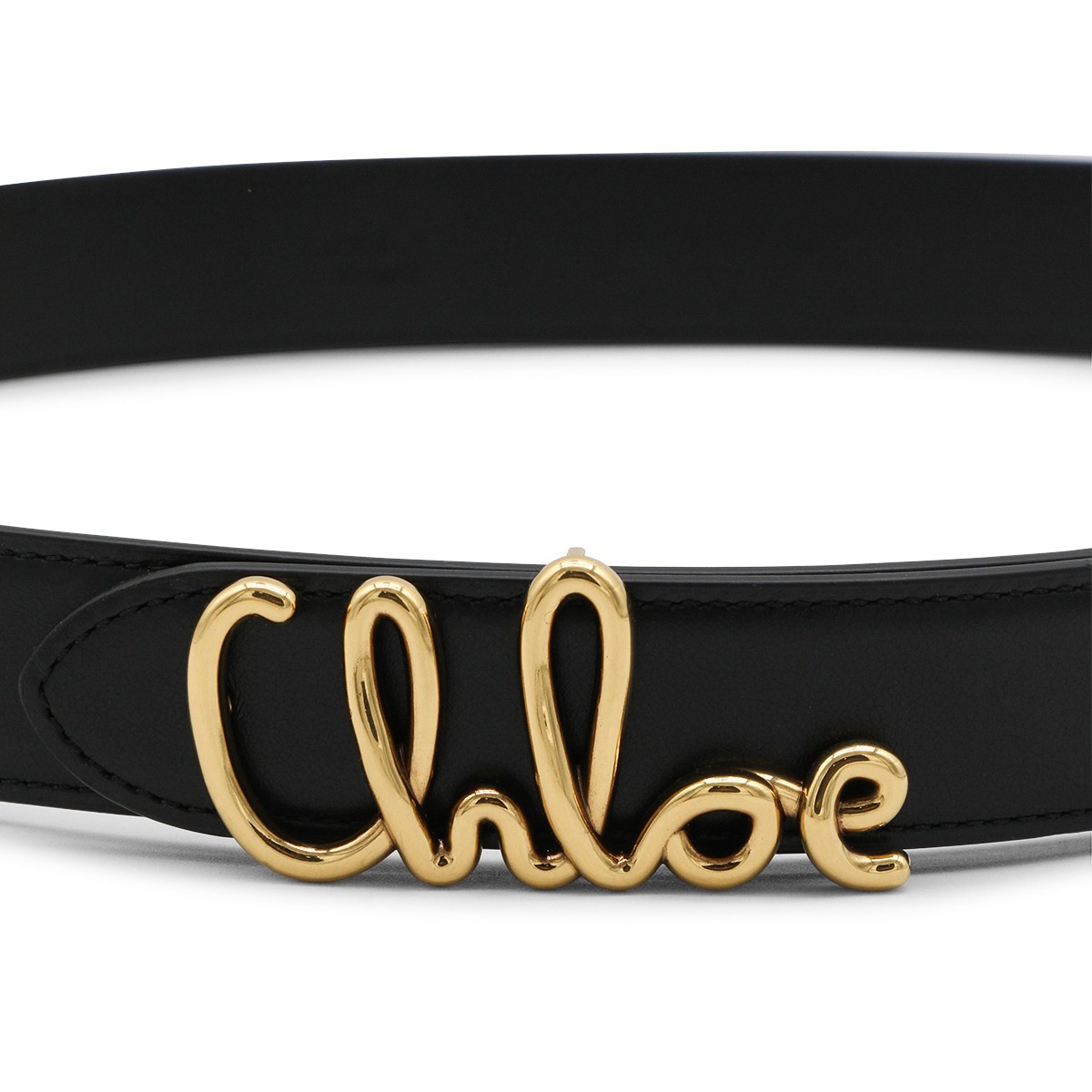 BLACK LEATHER BELT