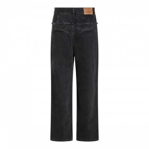FADED BLACK DENIM JEANS 2