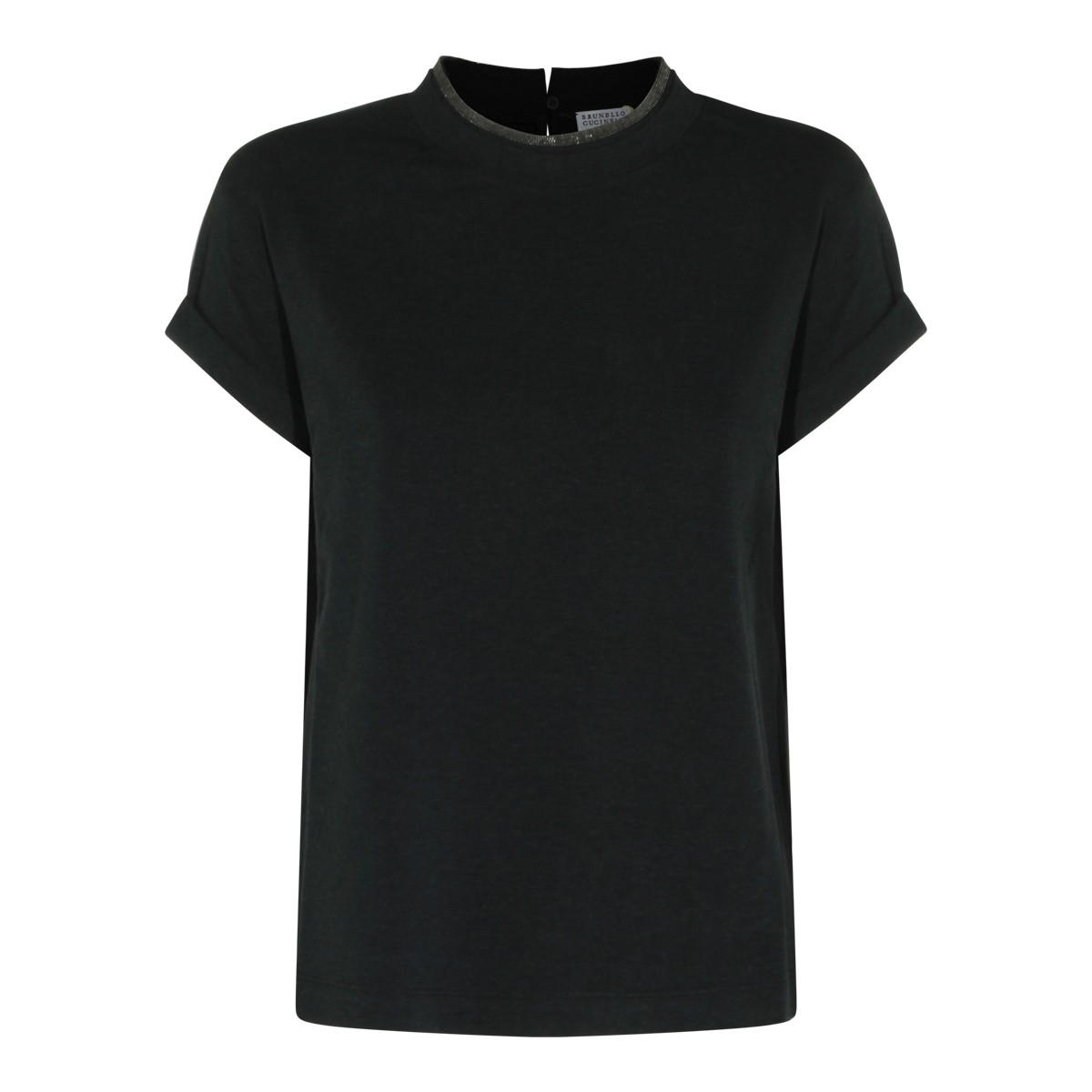 BLACK COTTON T-SHIRT