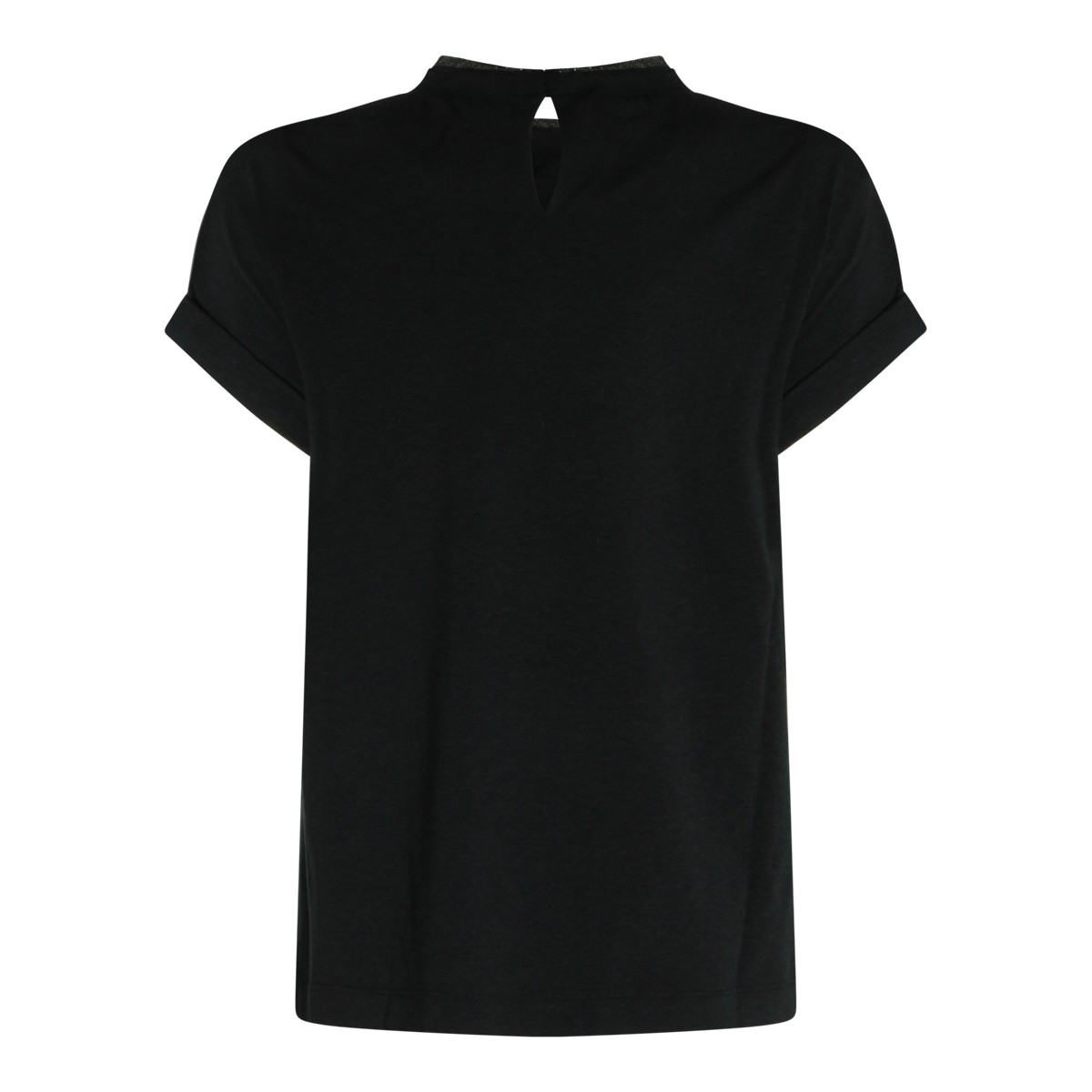 BLACK COTTON T-SHIRT