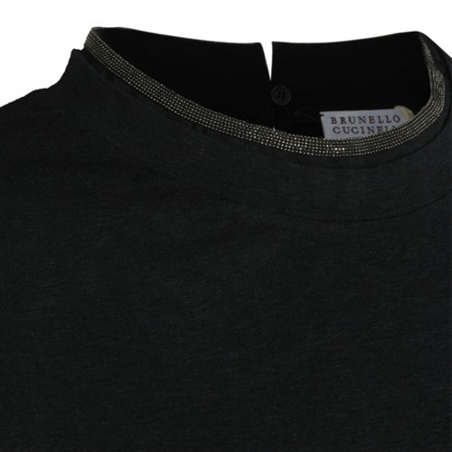 BLACK COTTON T-SHIRT