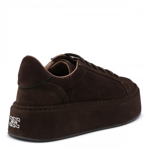 BROWN LEATHER SNEAKERTS