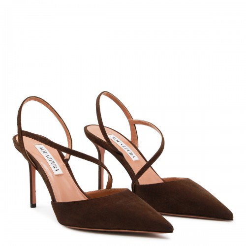 BROWN LEATHER DINASTY PUMPS 2