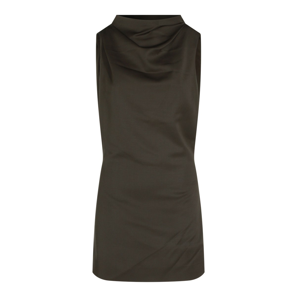 BROWN WOOL ASTOR DRESS