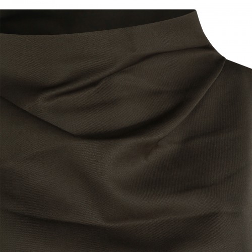 BROWN WOOL ASTOR DRESS