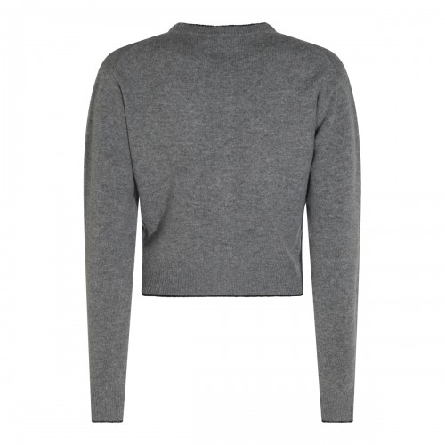 GREY WOOL KNITWEAR