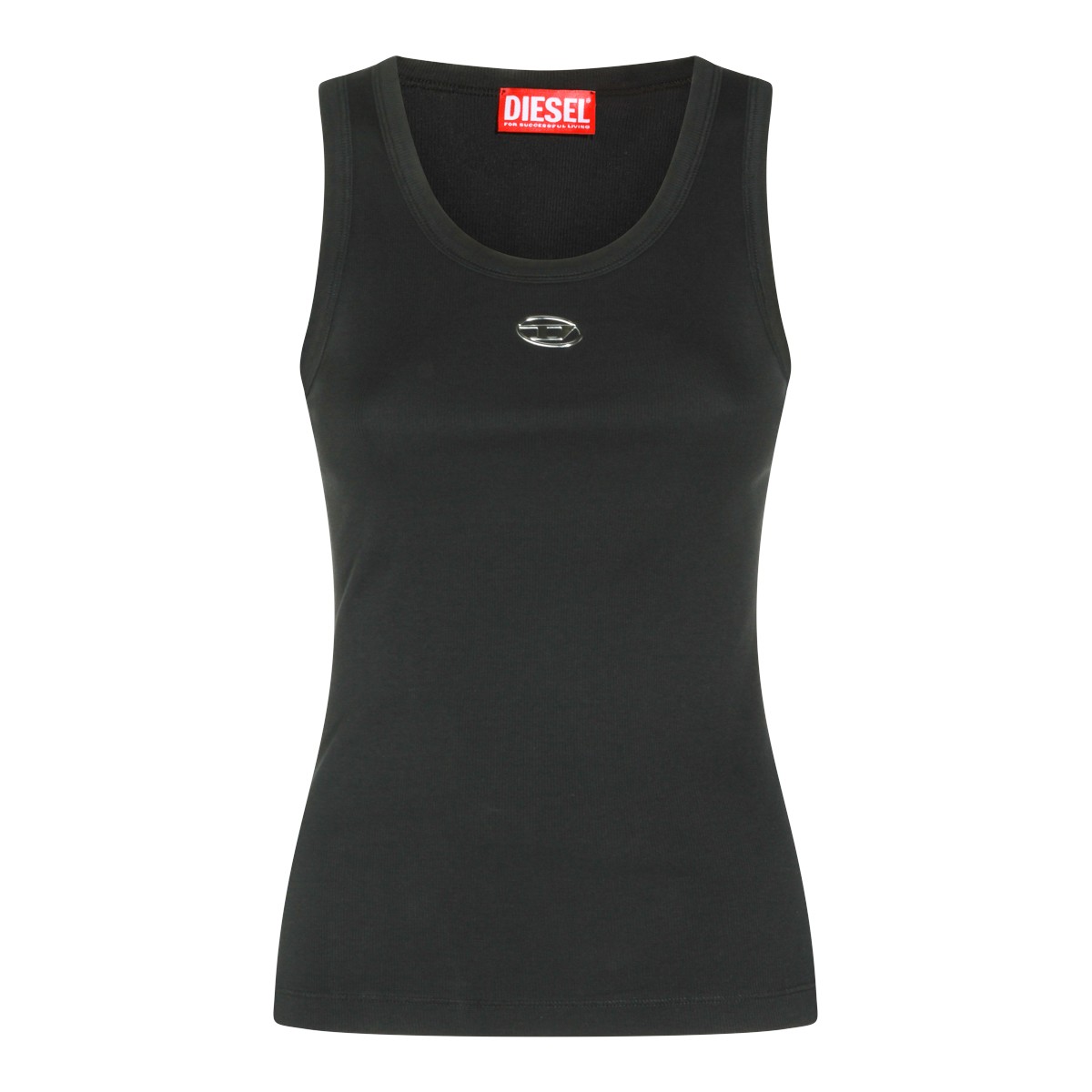 BLACK COTTON LOGO TOP