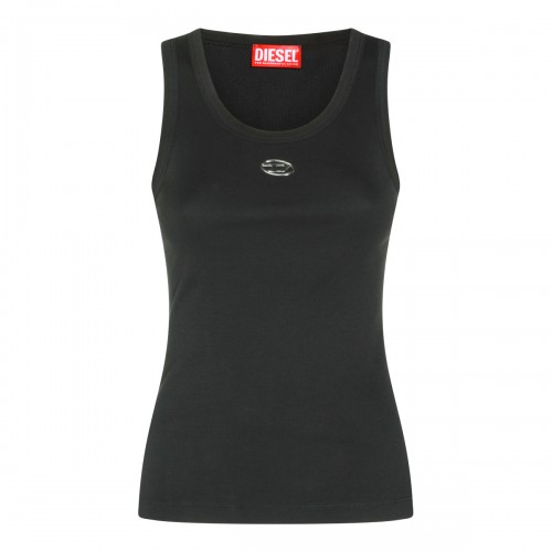 BLACK COTTON LOGO TOP