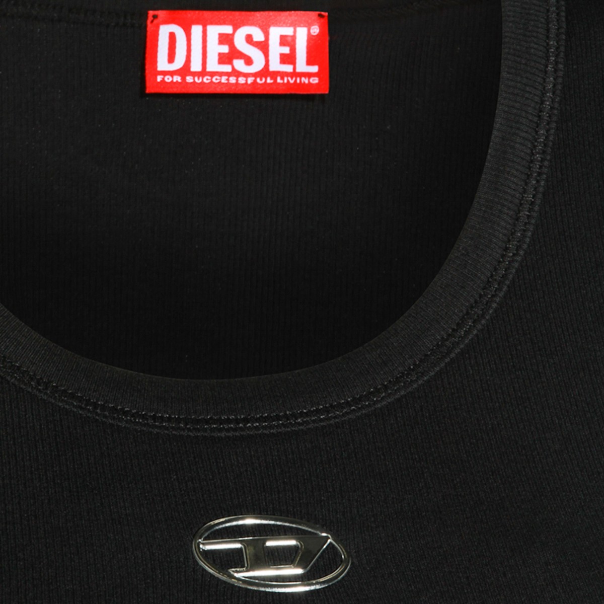 BLACK COTTON LOGO TOP
