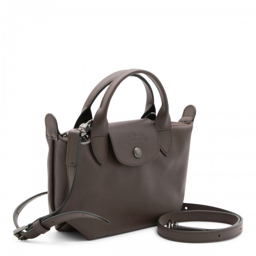 BROWN LEATHER LE PLIAGE ENERGY XS TOTE