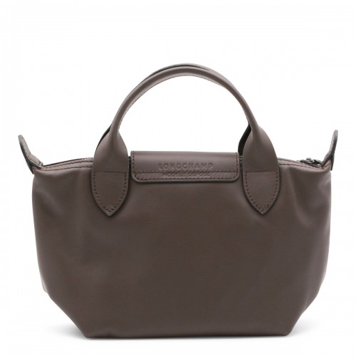 BROWN LEATHER LE PLIAGE ENERGY XS TOTE